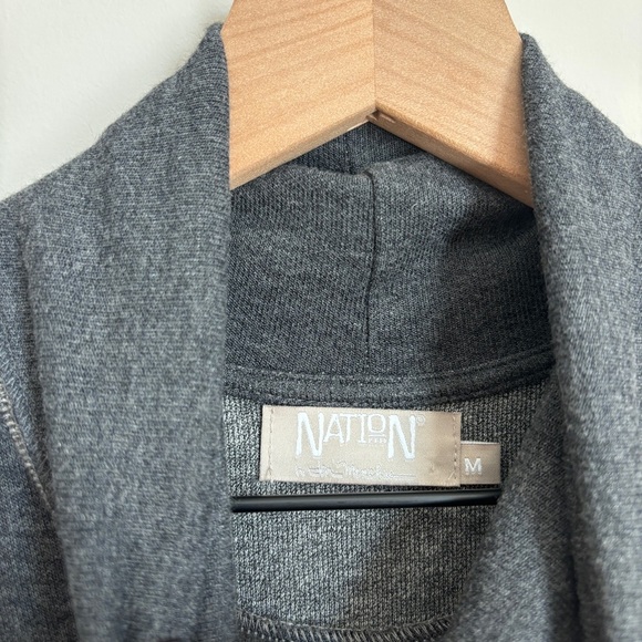 Revolve Nation LTD Cowl Neck Sleeveless Mini Dress Tunic Gray Size Medium - Picture 5 of 7